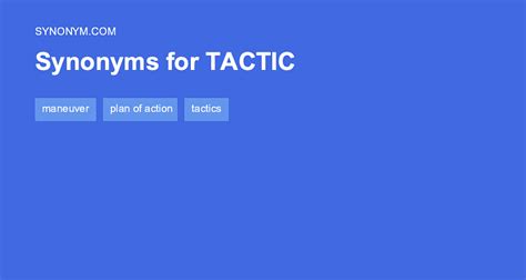 tactic synonyms|27 Synonyms & Antonyms for TACTICS .